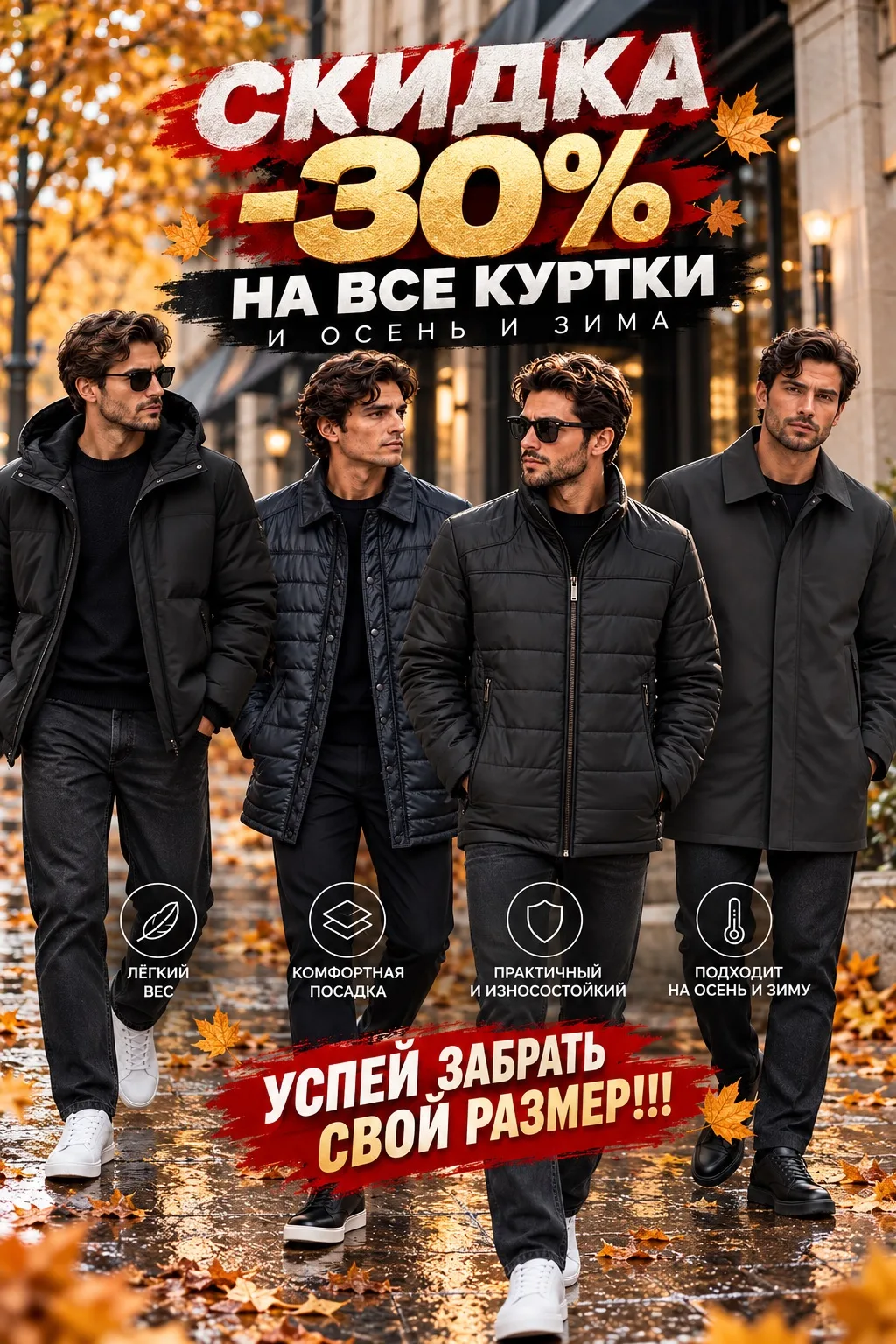 🔥 СКИДКА −30% НА ВСЕ КУРТКИ! 🔥