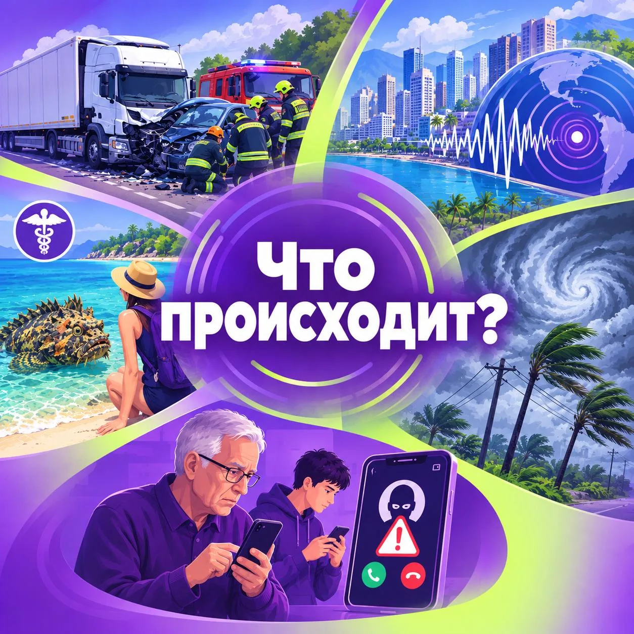 🗞 Массовые аварии на Дмитровском шоссе, землетрясение в Панаме, опасная встреча с морс...