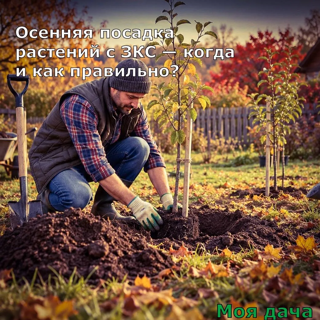Осенняя посадка растений с ЗКС — когда и как правильно? 🙌