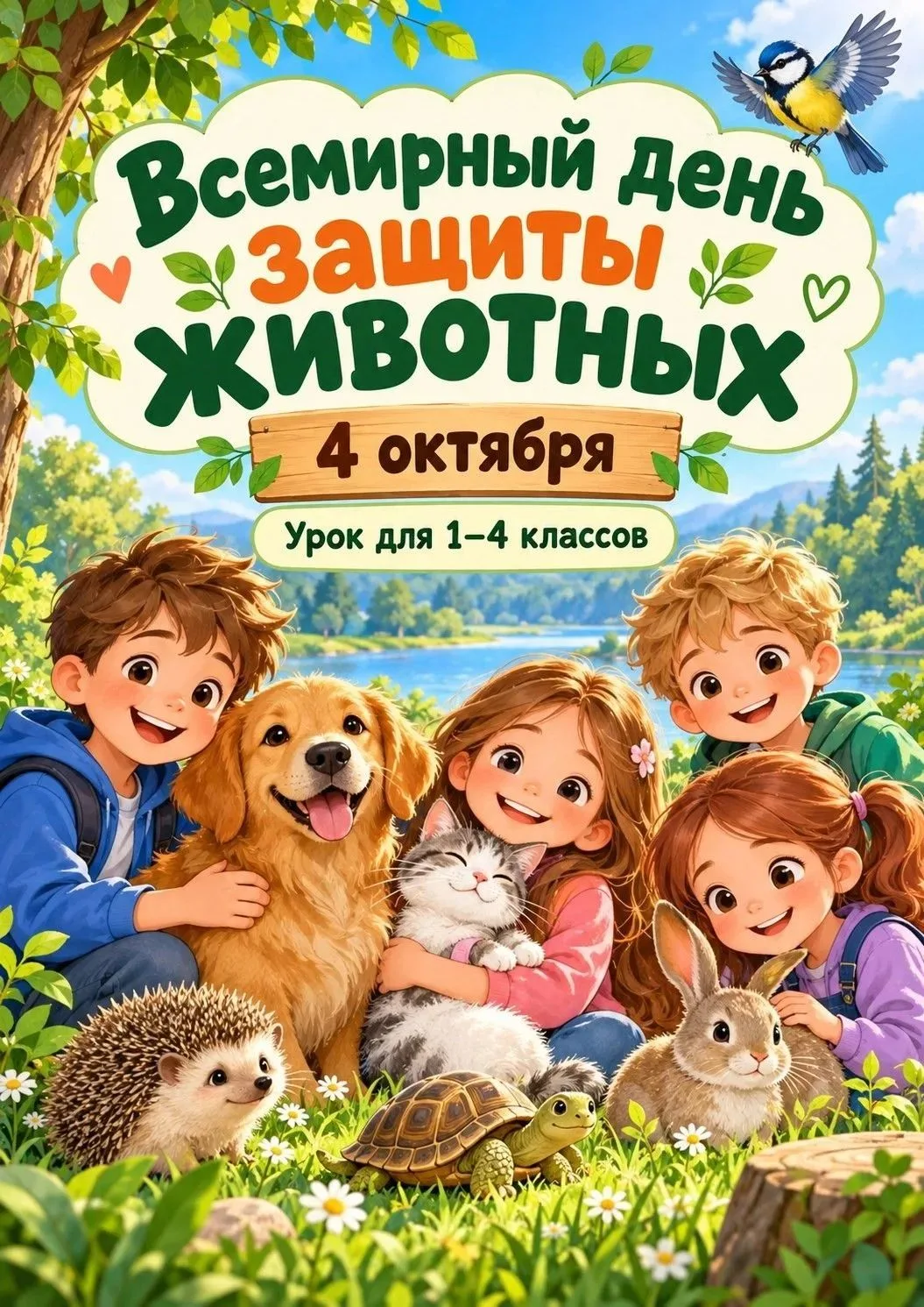 Сегодня в 1 классе нашей школы прошёл особенный урок, посвящённый Всемирному дню защиты...