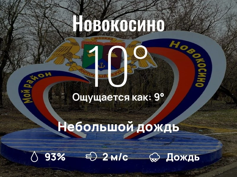 Что с погодой в Новокосино?