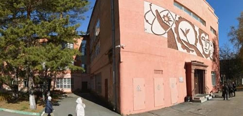 На втором учебном корпусе Аграрного университета есть красивая мозаика из 1960-х годов....