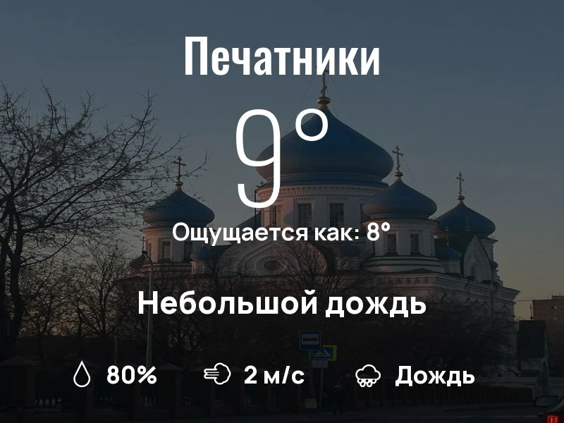 Что с погодой в Печатниках?