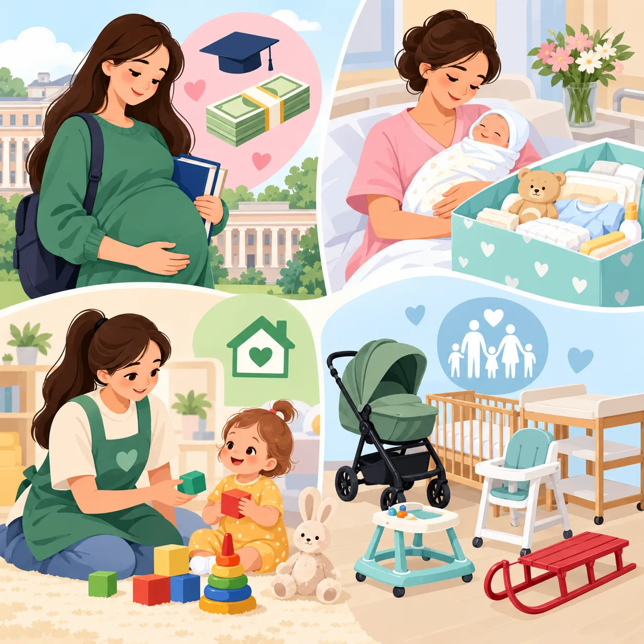 Рассказываем о мерах поддержки будущих и молодых мам в Татарстане 🤰