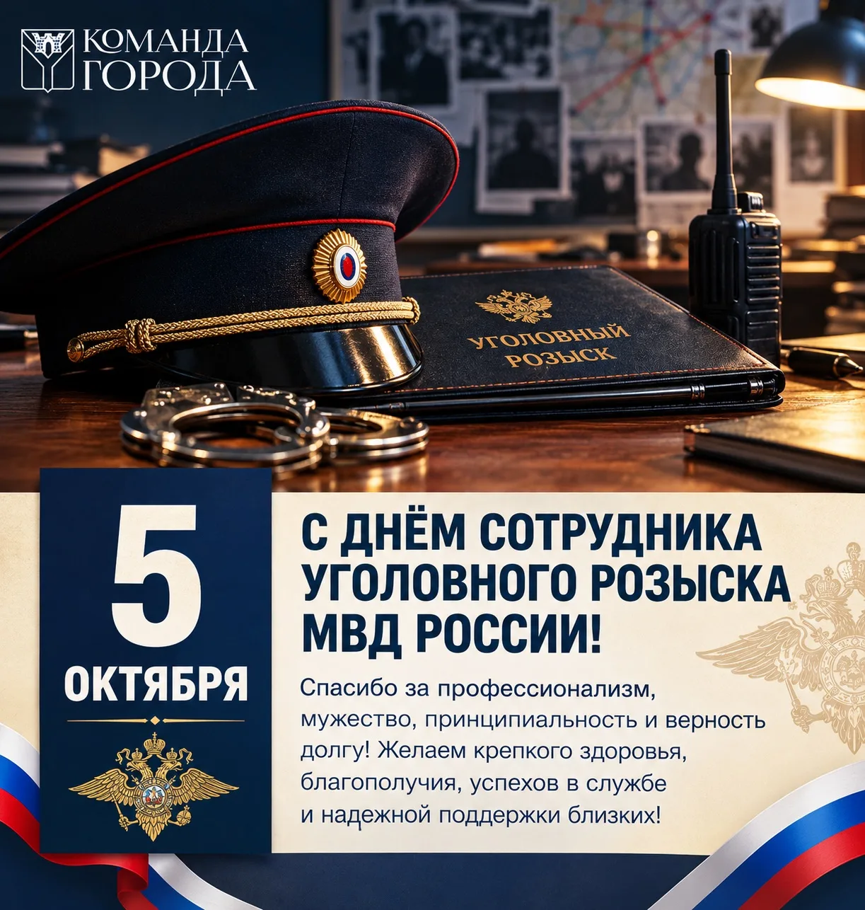👮‍♂️Уважаемые сотрудники и ветераны уголовного розыска! Поздравляем вас с профессионал...
