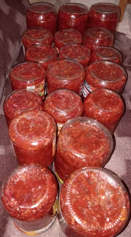 Вчера приготовила заправку борщ 🍛😋 по другому рецепту, по нему проще, чем я скидывала...