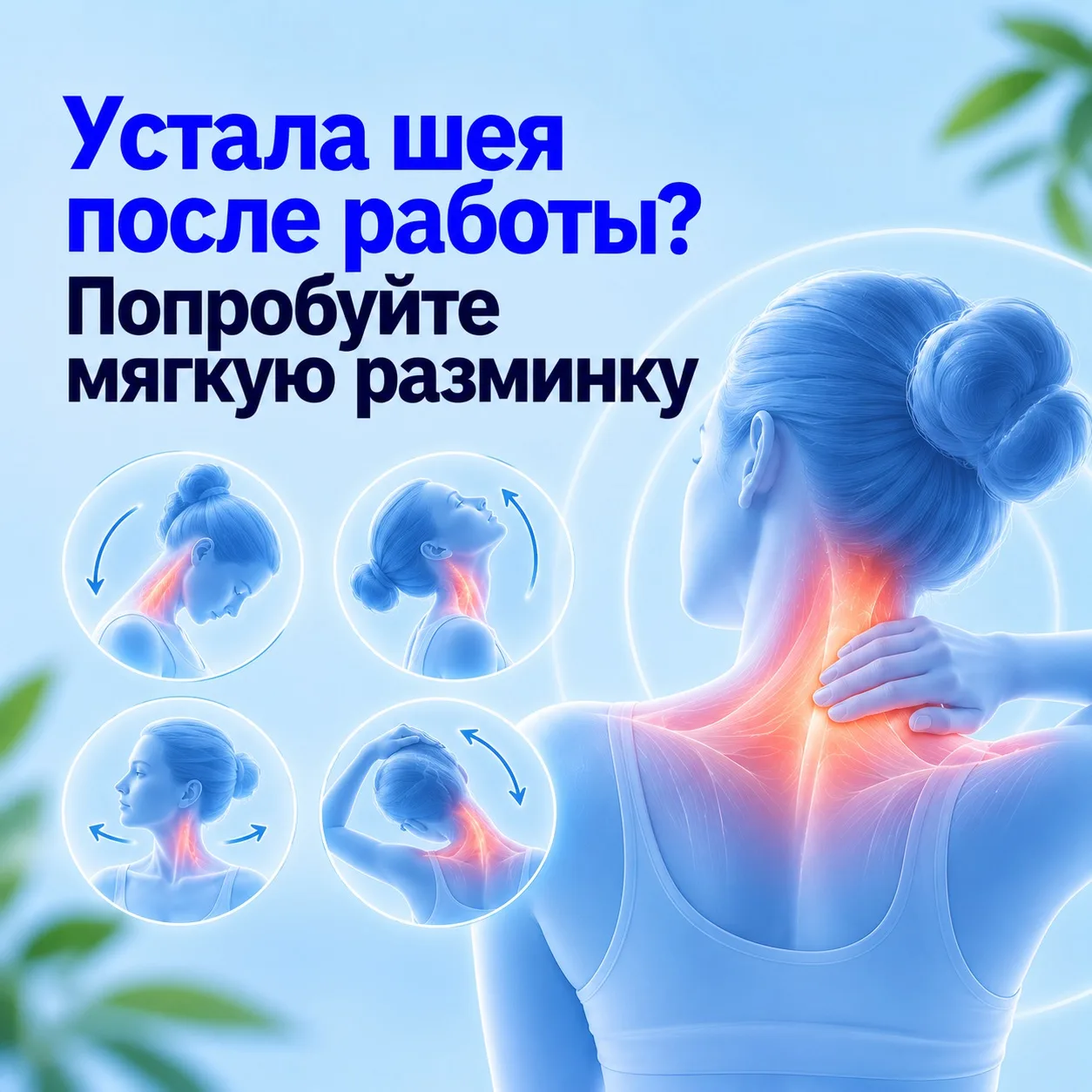 🧠 Устала шея после работы? Попробуйте мягкую разминку