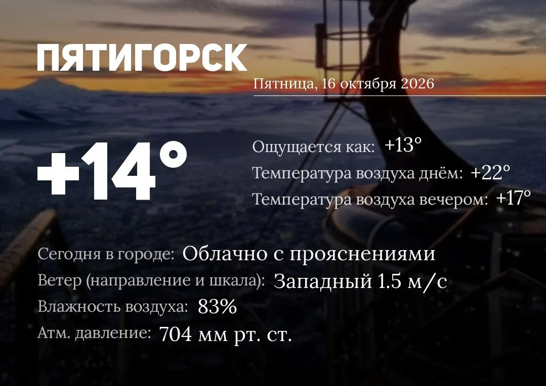 ☀️ Доброе утро, Пятигорск!