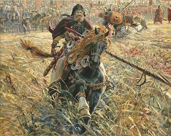 Александр Пересвет и Андрей Ослябя.