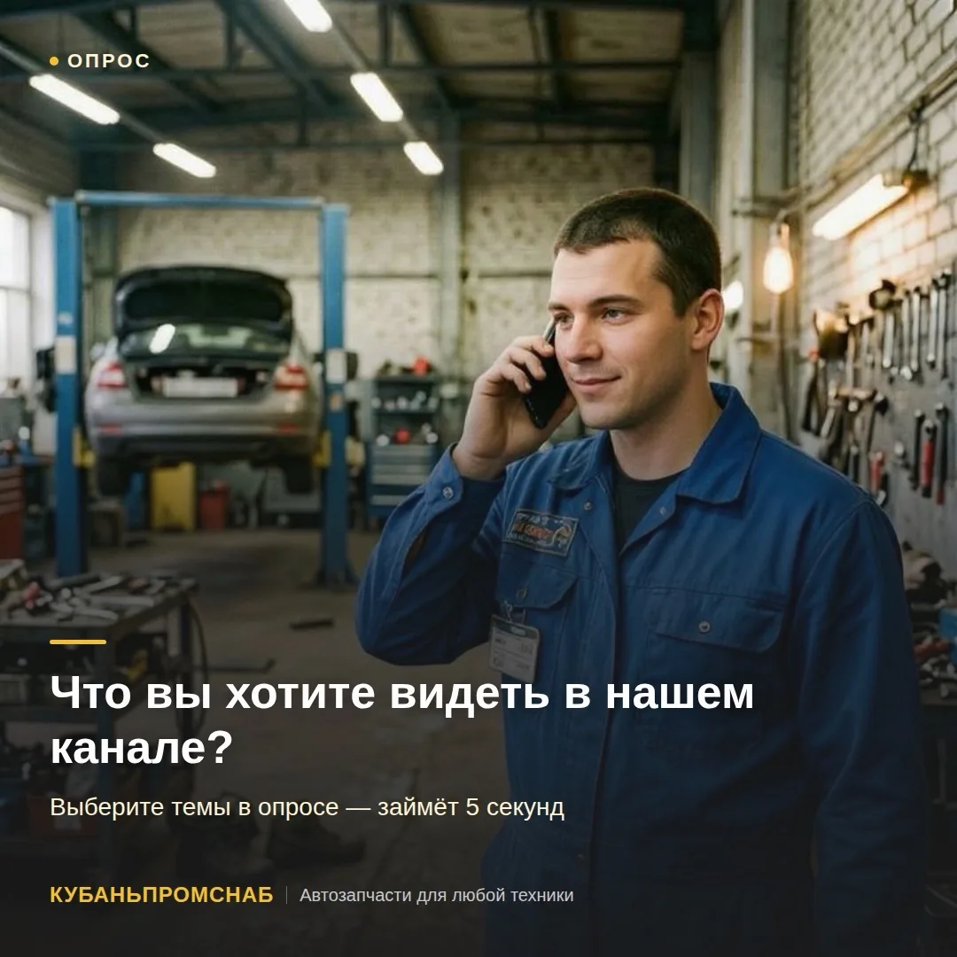 Друзья, мы хотим, чтобы канал «Кубаньпромснаб» был полезен именно вам.