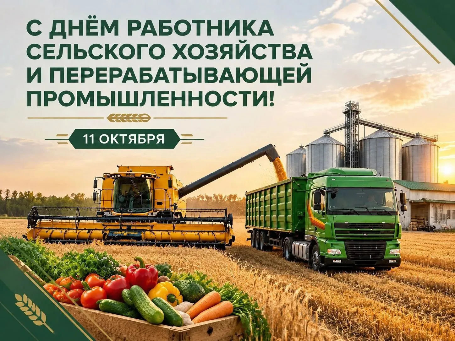 Дорогие труженики села и работники перерабатывающей промышленности, ветераны сельскохоз...