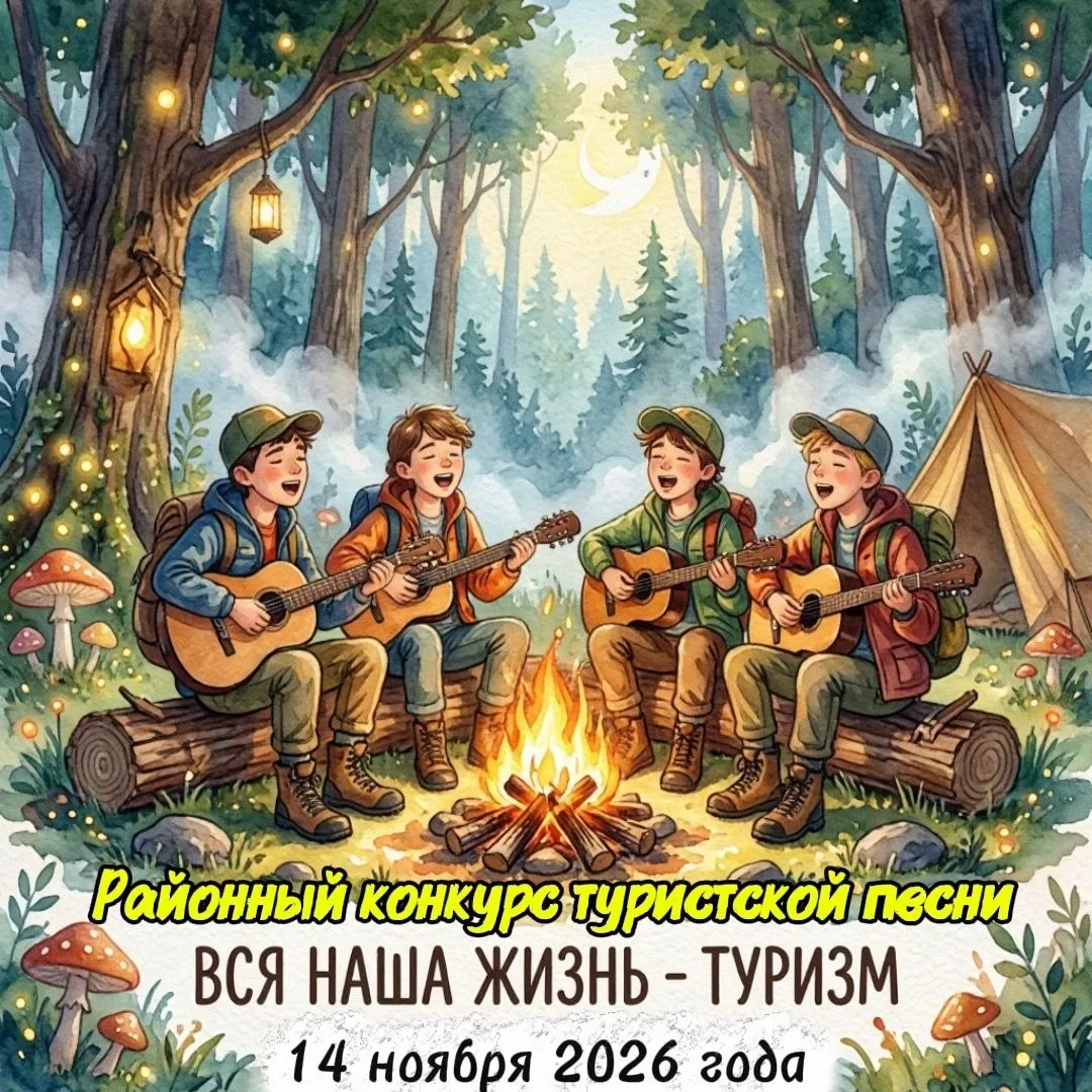 Приглашаем к участию в районном конкурсе туристской песни "Вся наша жизнь - туризм"