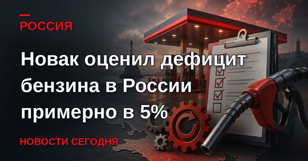 Дефицит автомобильного бензина на внутреннем рынке России составляет около 5%.