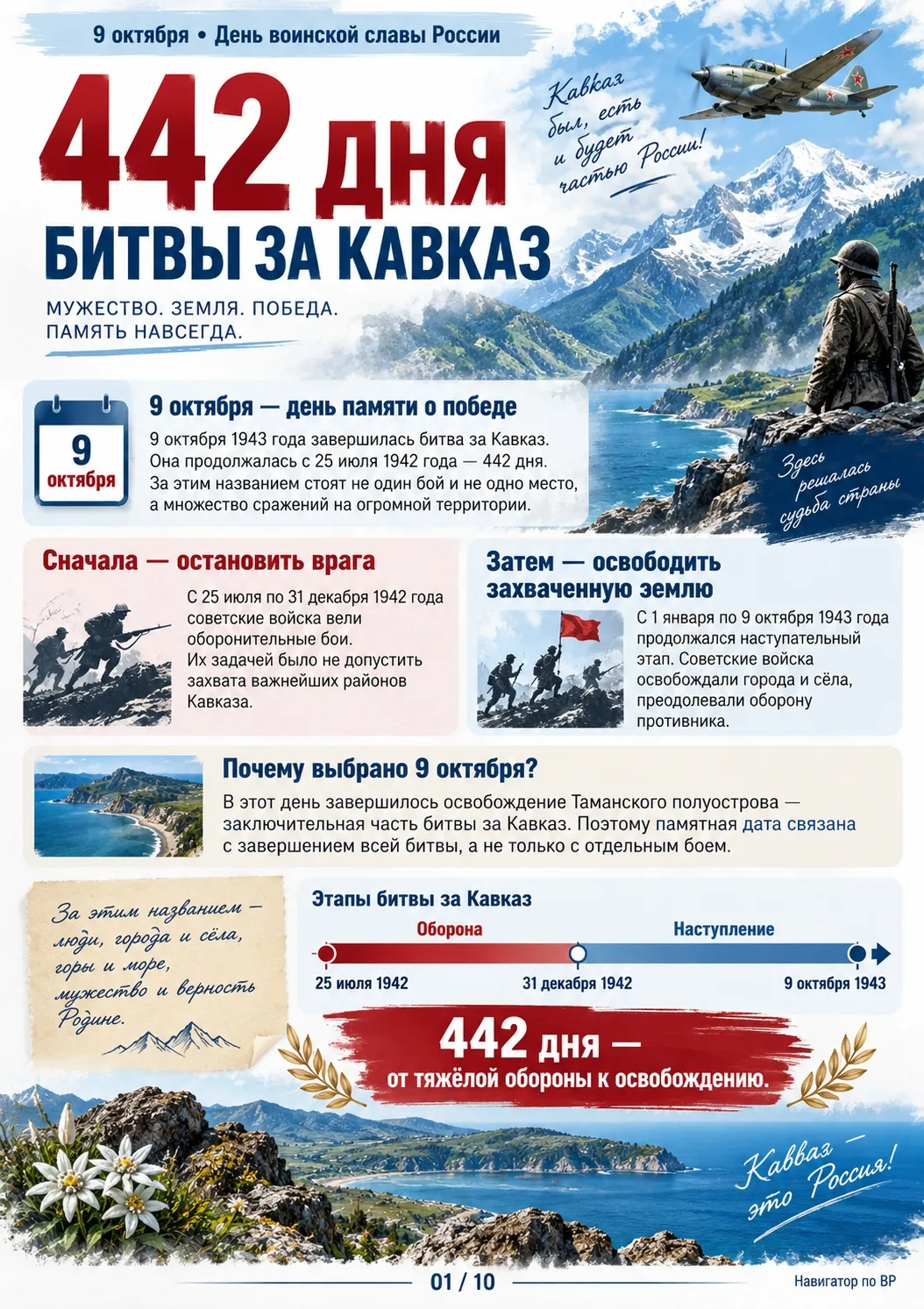9 октября — День воинской славы России — День разгрома советскими войсками немецко-фаши...