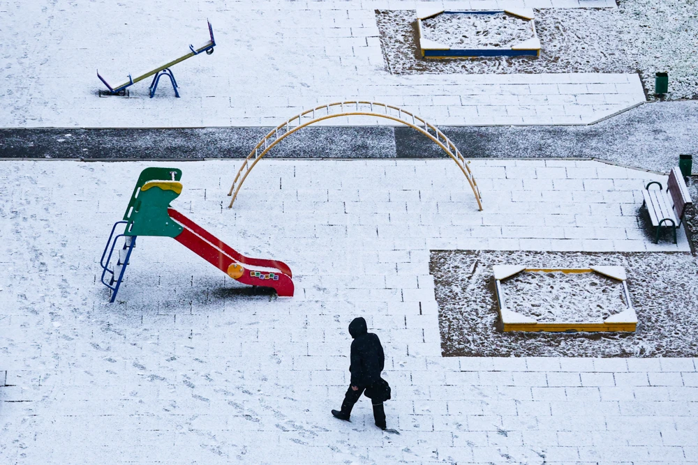 ❄️ В Новосибирске выпал первый снег