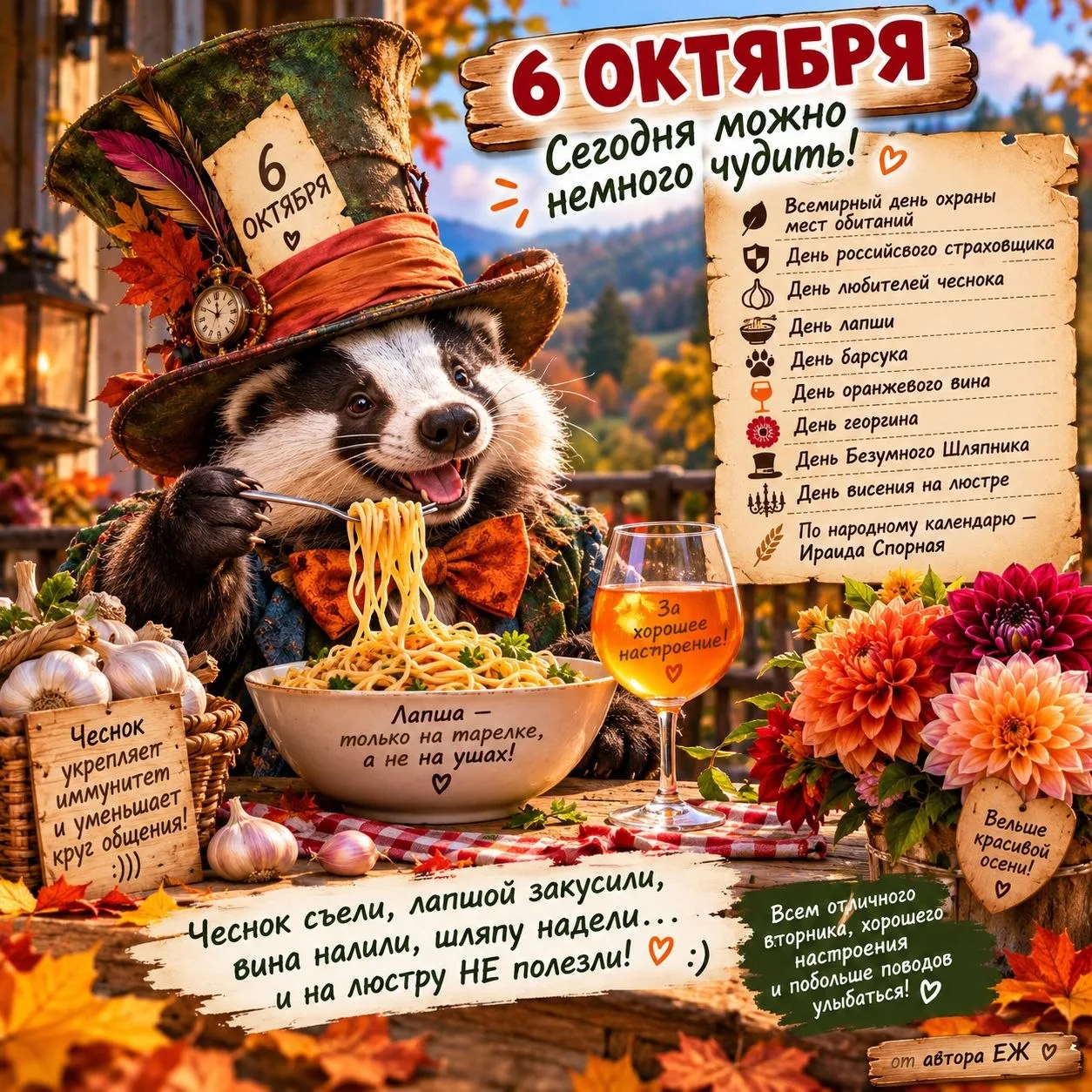 🎉 ДОБРОЕ УТРО! СЕГОДНЯ 6 ОКТЯБРЯ!