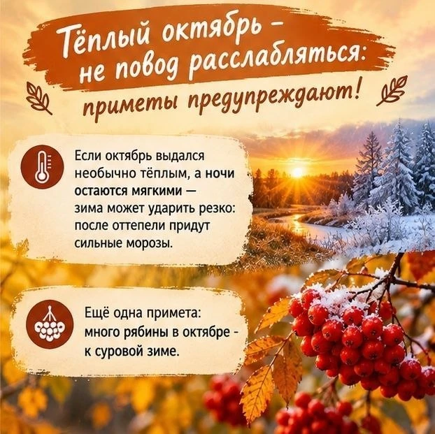 🍂 Октябрь обманывает синоптиков — на помощь зовут бабушек