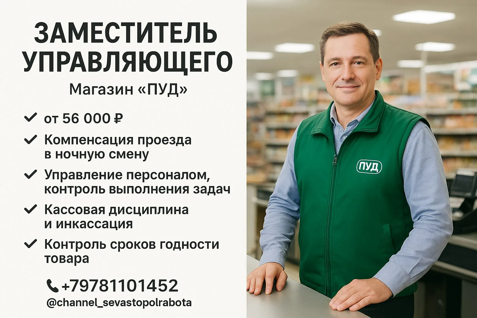 🔊 ЗАМЕСТИТЕЛЬ УПРАВЛЯЮЩЕГО