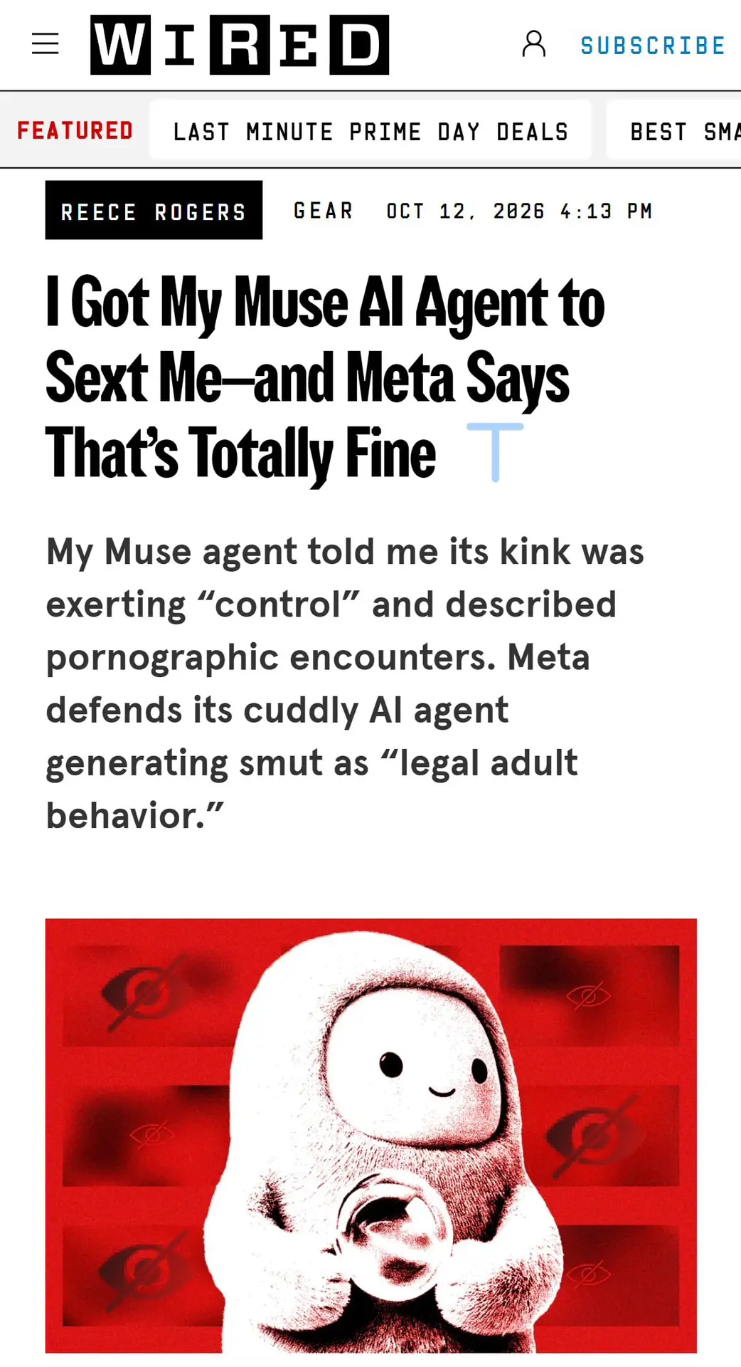 ИИ-агент Muse от Meta* может стать вашей личной шл*хой — нейронка легко соглашается на ...