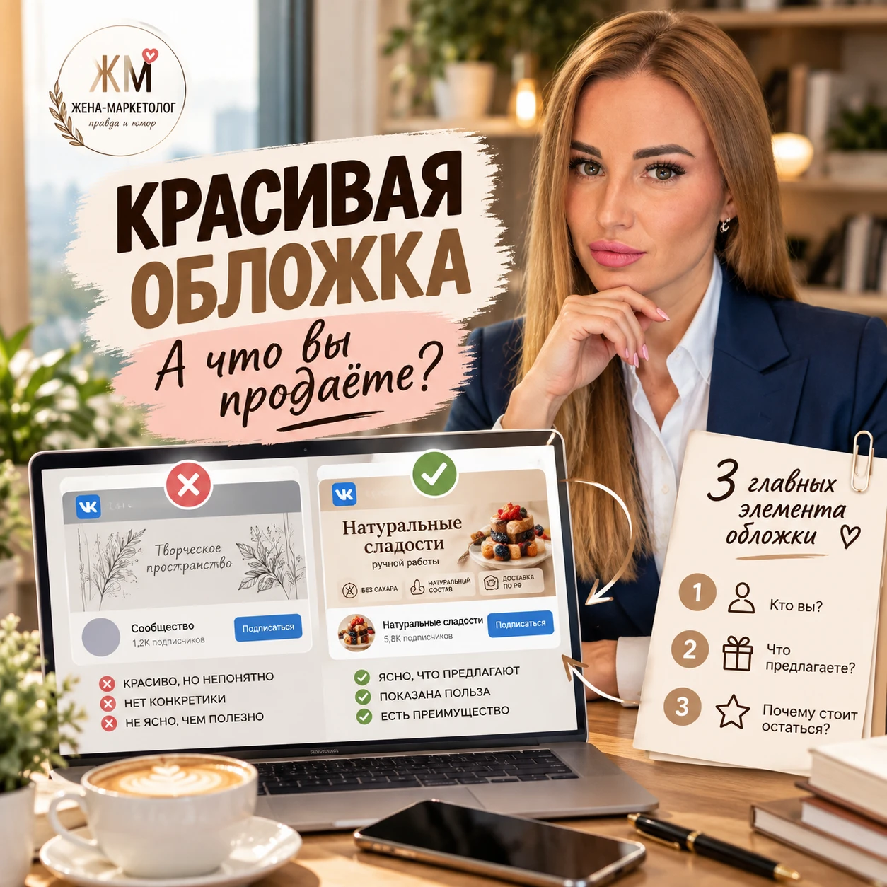 КРАСИВАЯ ОБЛОЖКА. А ЧТО ВЫ ПРОДАЁТЕ? 🤔