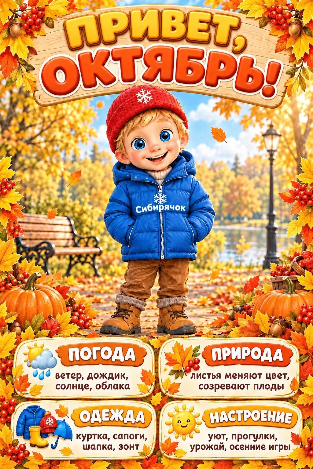 🍂 Начался октябрь — время осенних игр! 🍁Сегодня, 1 октября, мы встречаем яркий и уютн...