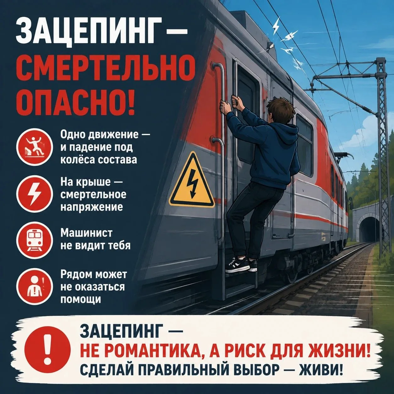 🚫 Зацепинг — смертельно опасная «романтика»