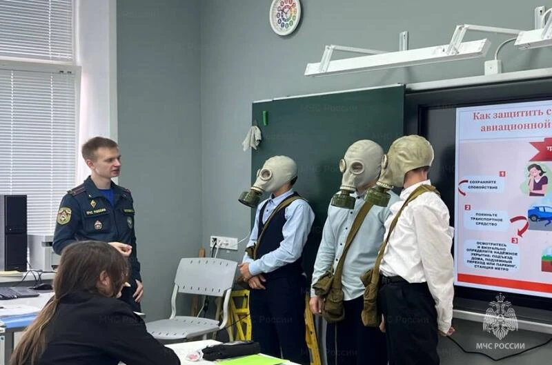 Уроки безопасности - часть масштабной штабной тренировки по гражданской обороне