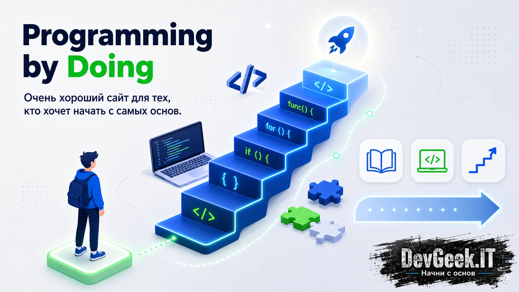 **Programming by Doing: сайт, который заставляет писать код, а не смотреть видео**