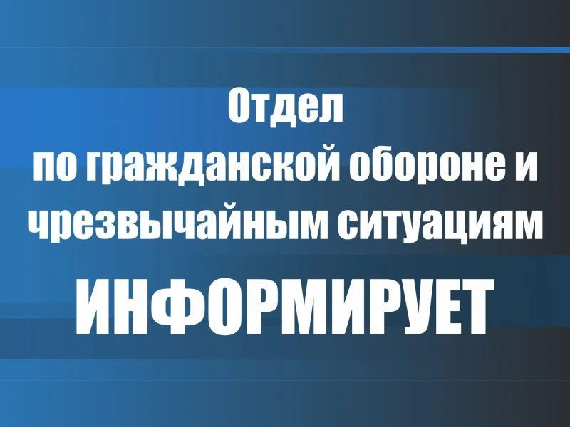 ОТДЕЛ ГО И ЧС ИНФОРМИРУЕТ