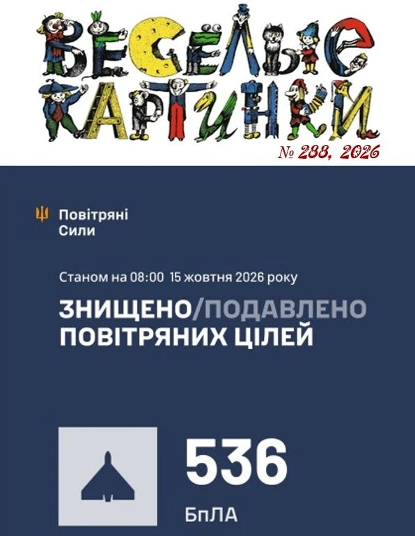 Веселые Картинки от ППО 😂580 👻(~750 за сутки), 2 Х-59 и 278 УМПК.