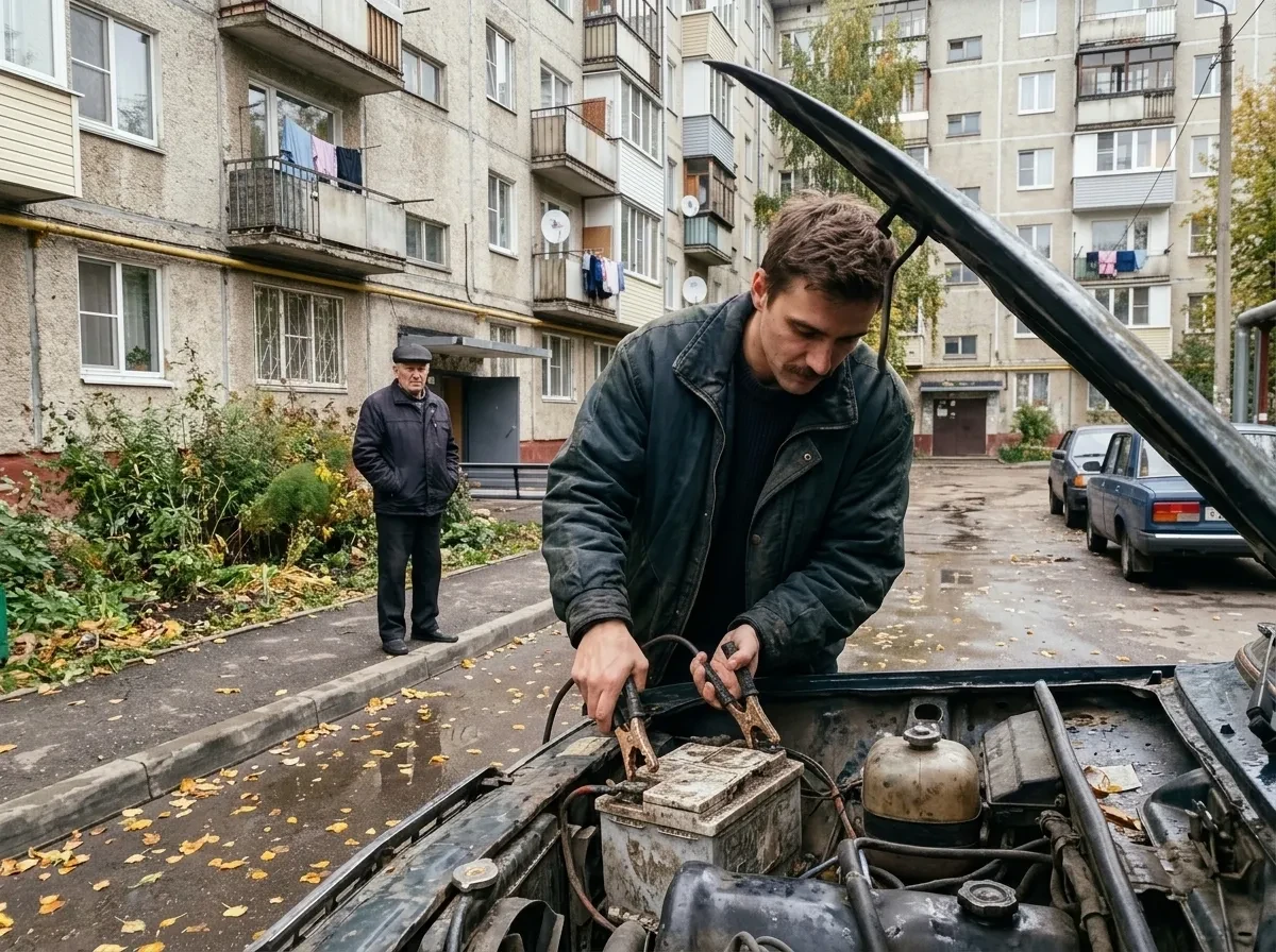 Дополнительный провод убирает падение оборотов стартера в мороз. Батарея теряет ток из-...