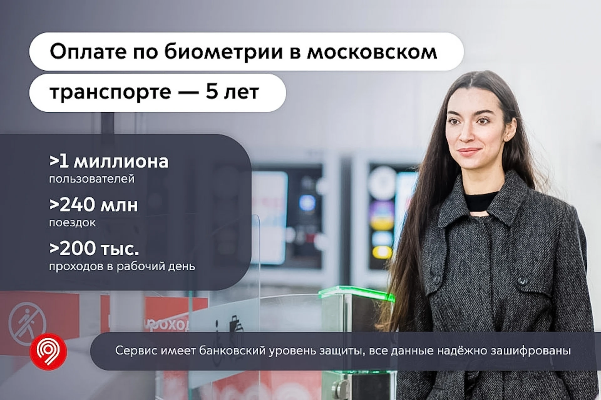 Оплата по биометрии в московском транспорте работает уже 5 лет