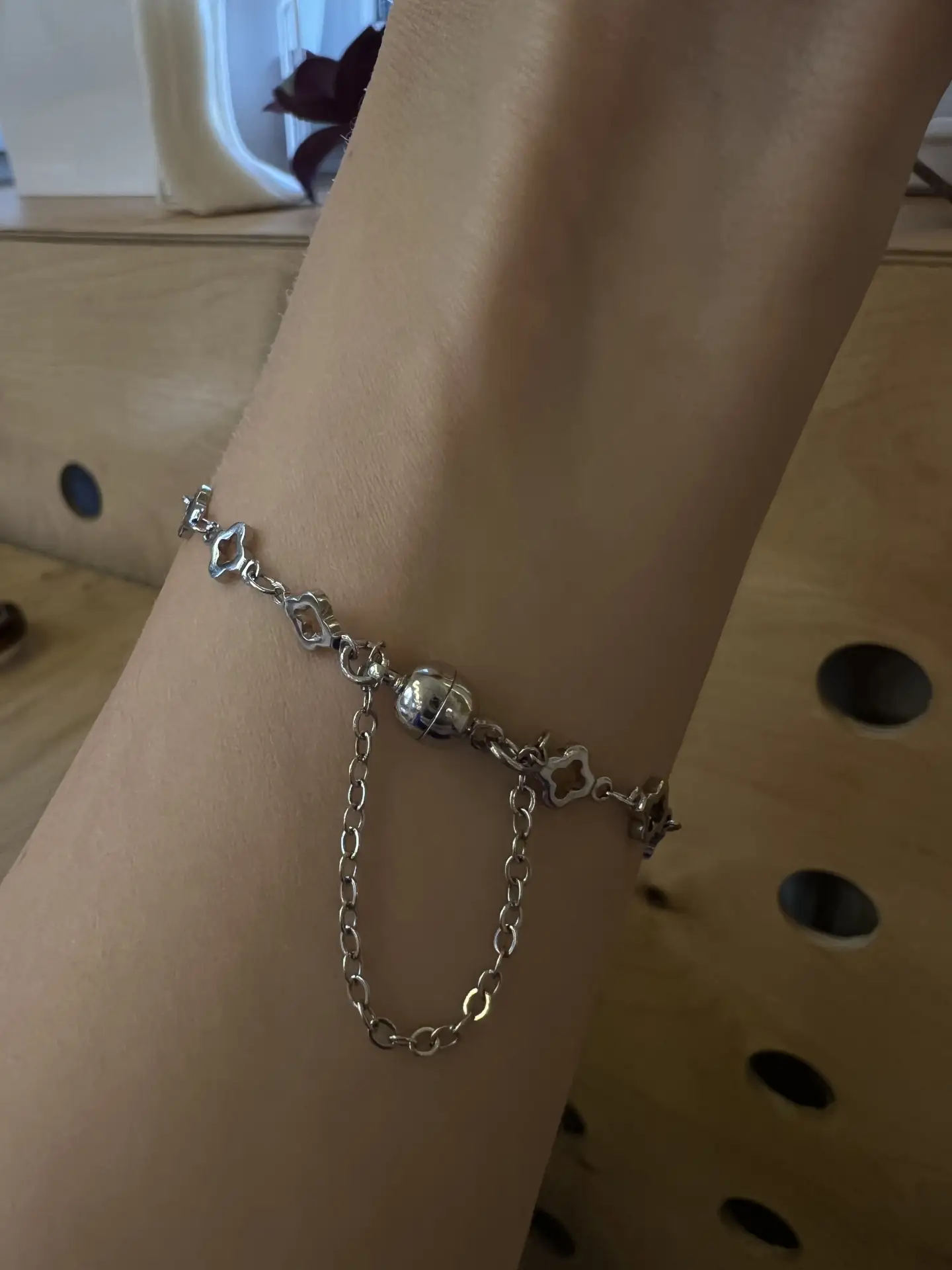 Браслет цепочка ⛓️ на замке🔐магнит с цепочкой для подстраховки от падений