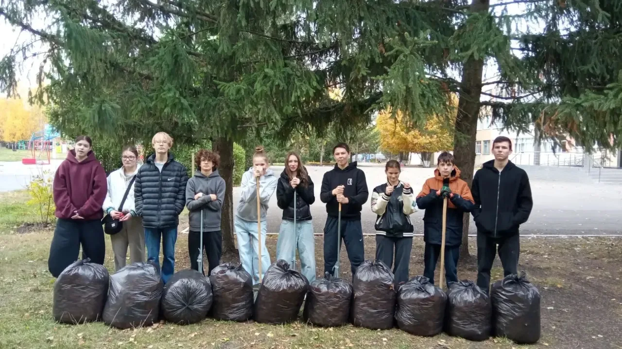 🍂Субботник в школе🍁