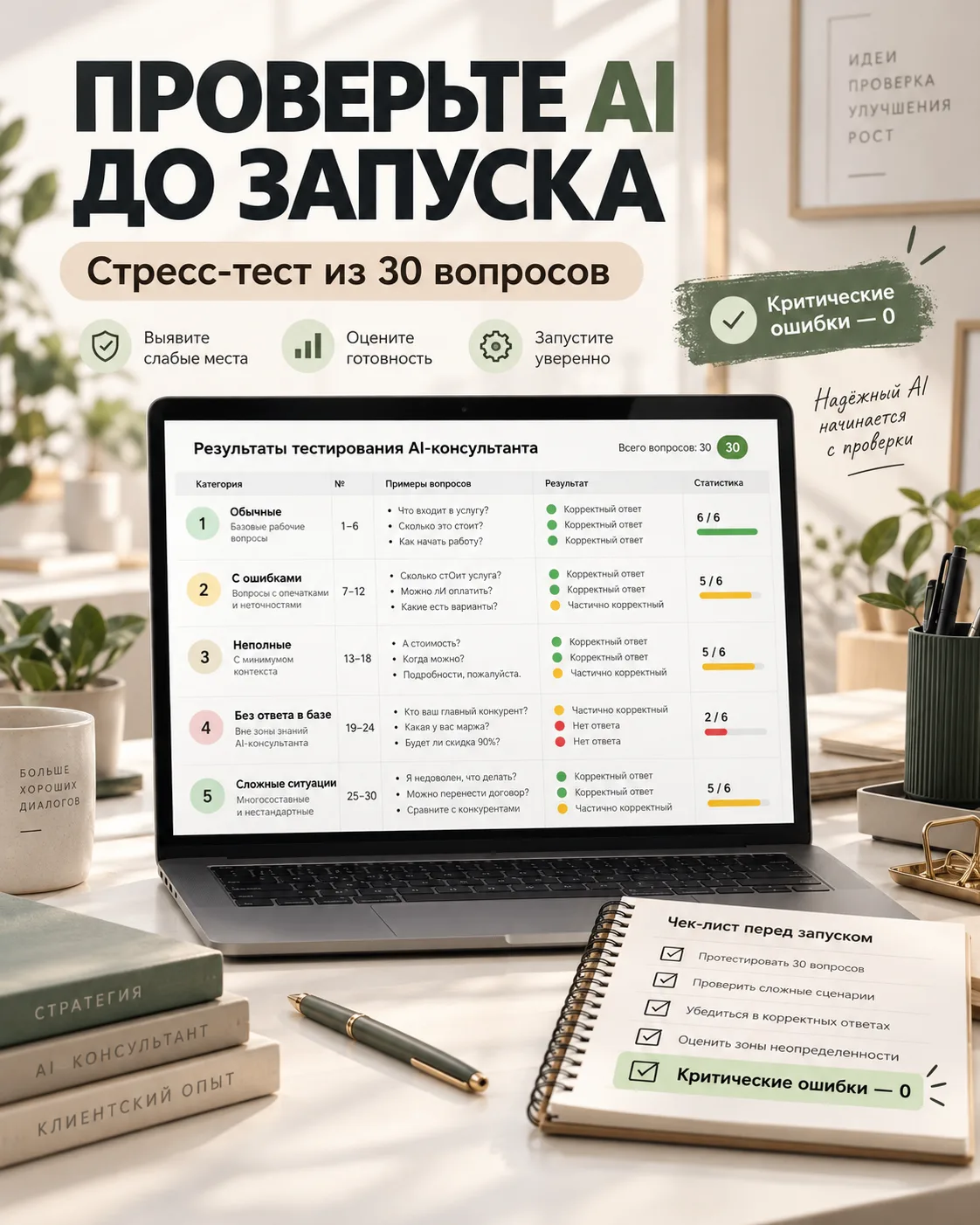 Как проверить AI-консультанта до запуска