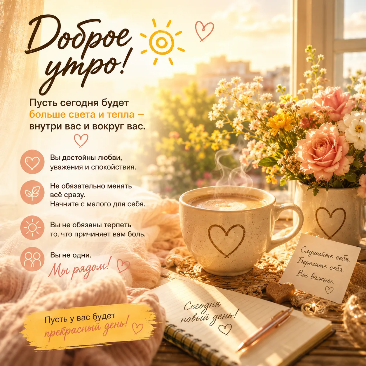 ☀️ Доброе утро, дорогие! ❤️