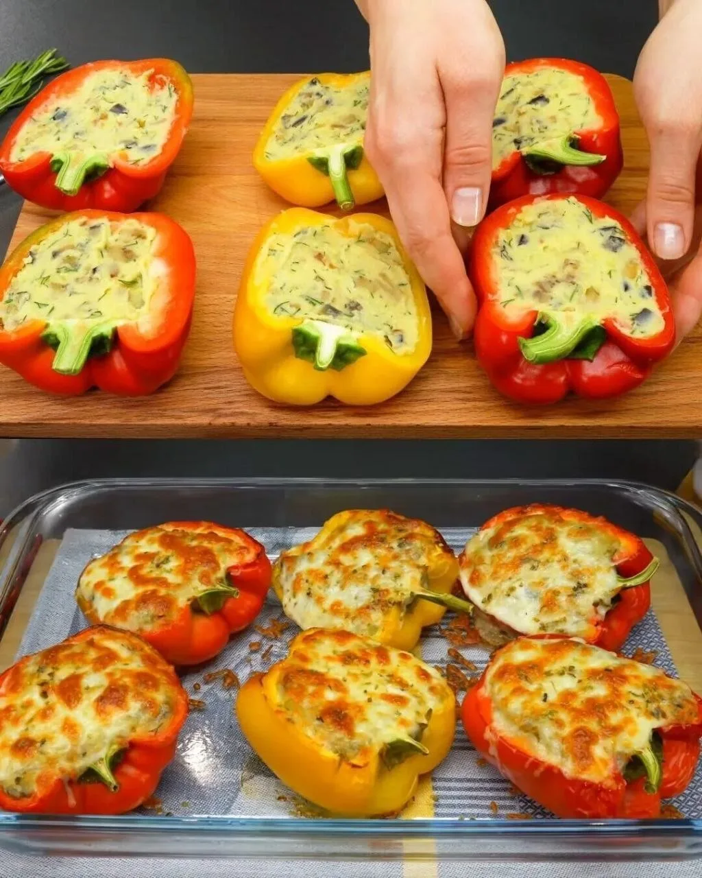 Вкуснейший фаршированный болгарский перец, с необычной начинкой 😋