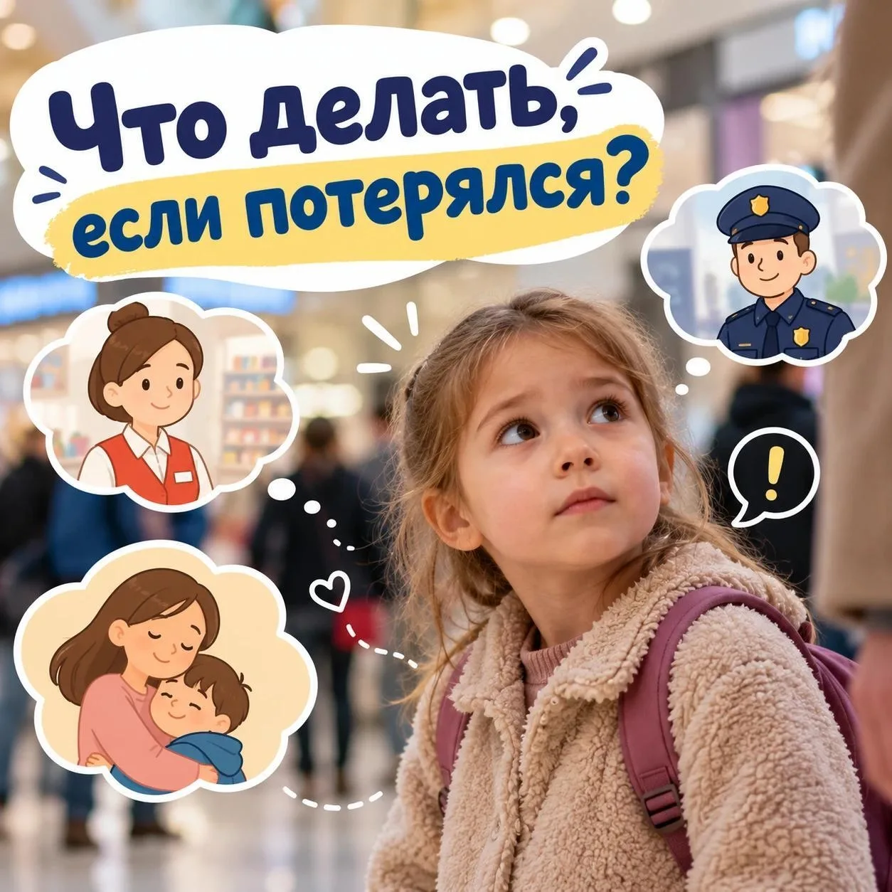 ✅Все мы когда-то теряли из виду родителей в магазине, парке или другом людном месте. Мы...