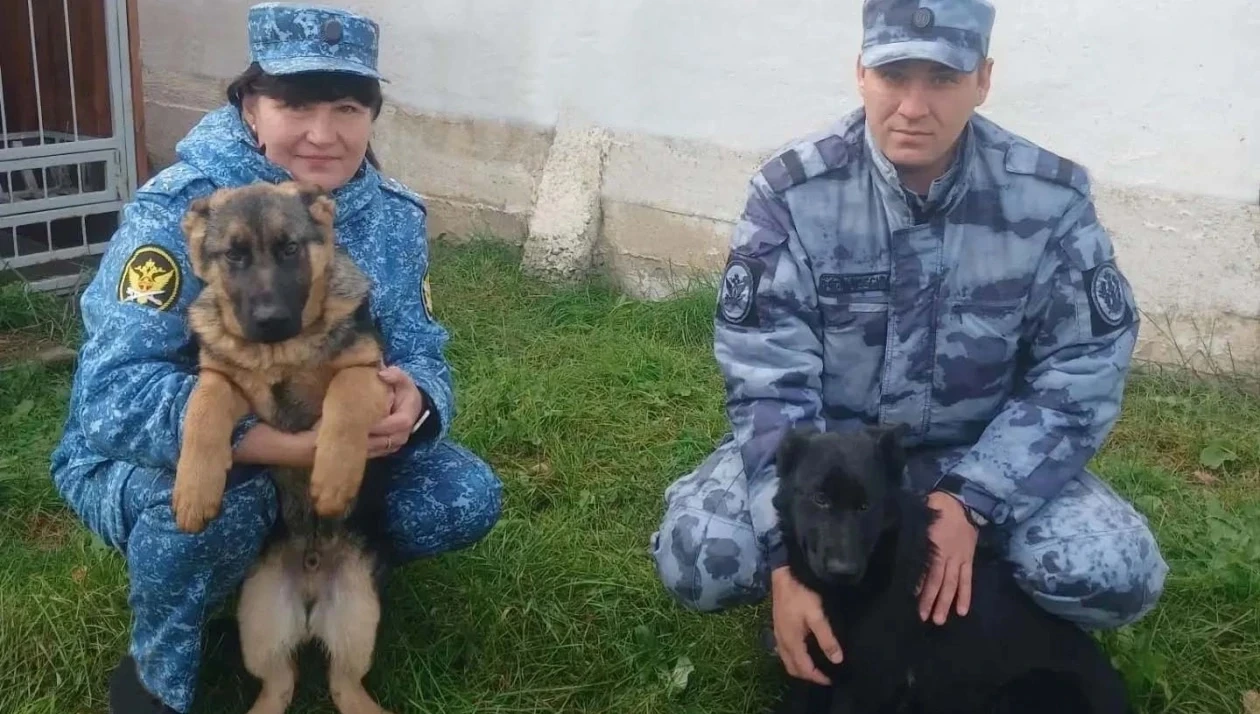 🐶 Четвероногие новобранцы: пять щенков овчарки из Омска приступили к службе в томском ...
