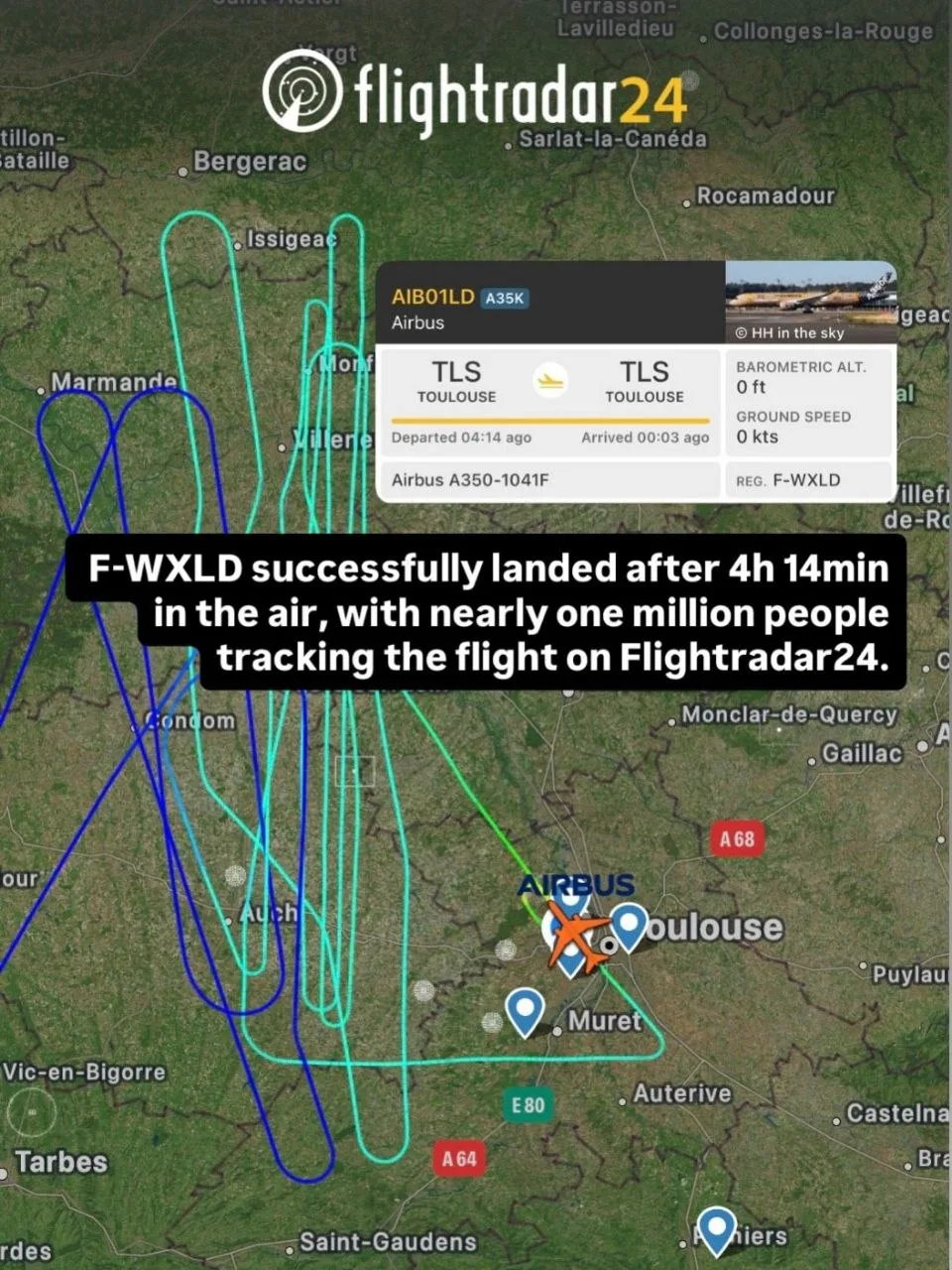 Первый полёт A350F