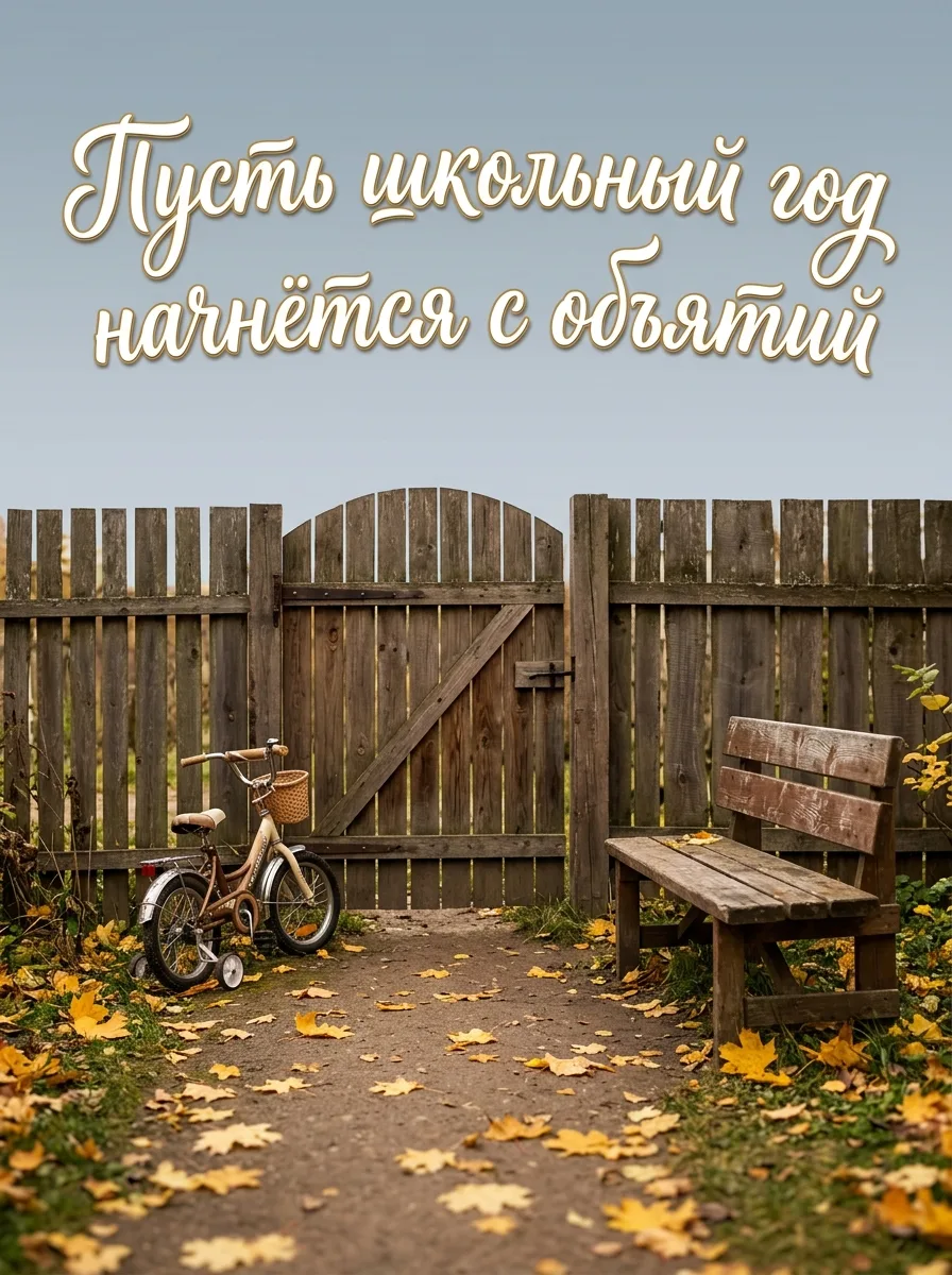 Прежде чем вручить портфель, обнимите школьника покрепче — такое он запомнит крепче люб...