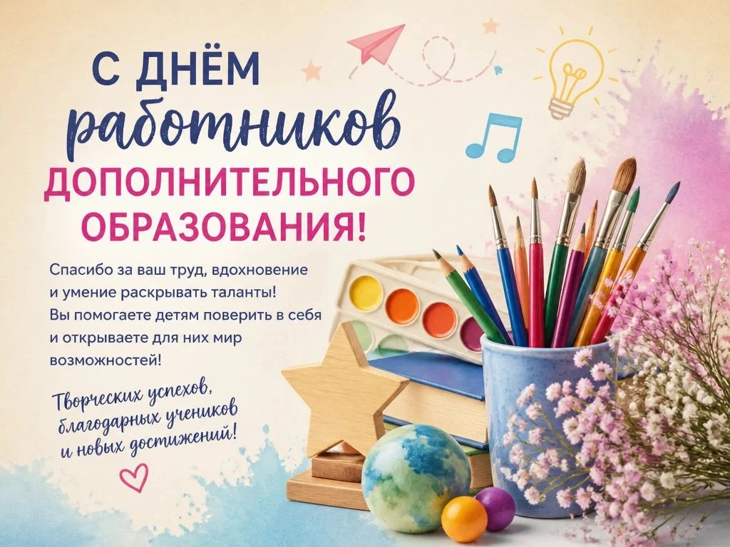 🎉 С Днём работников дополнительного образования!