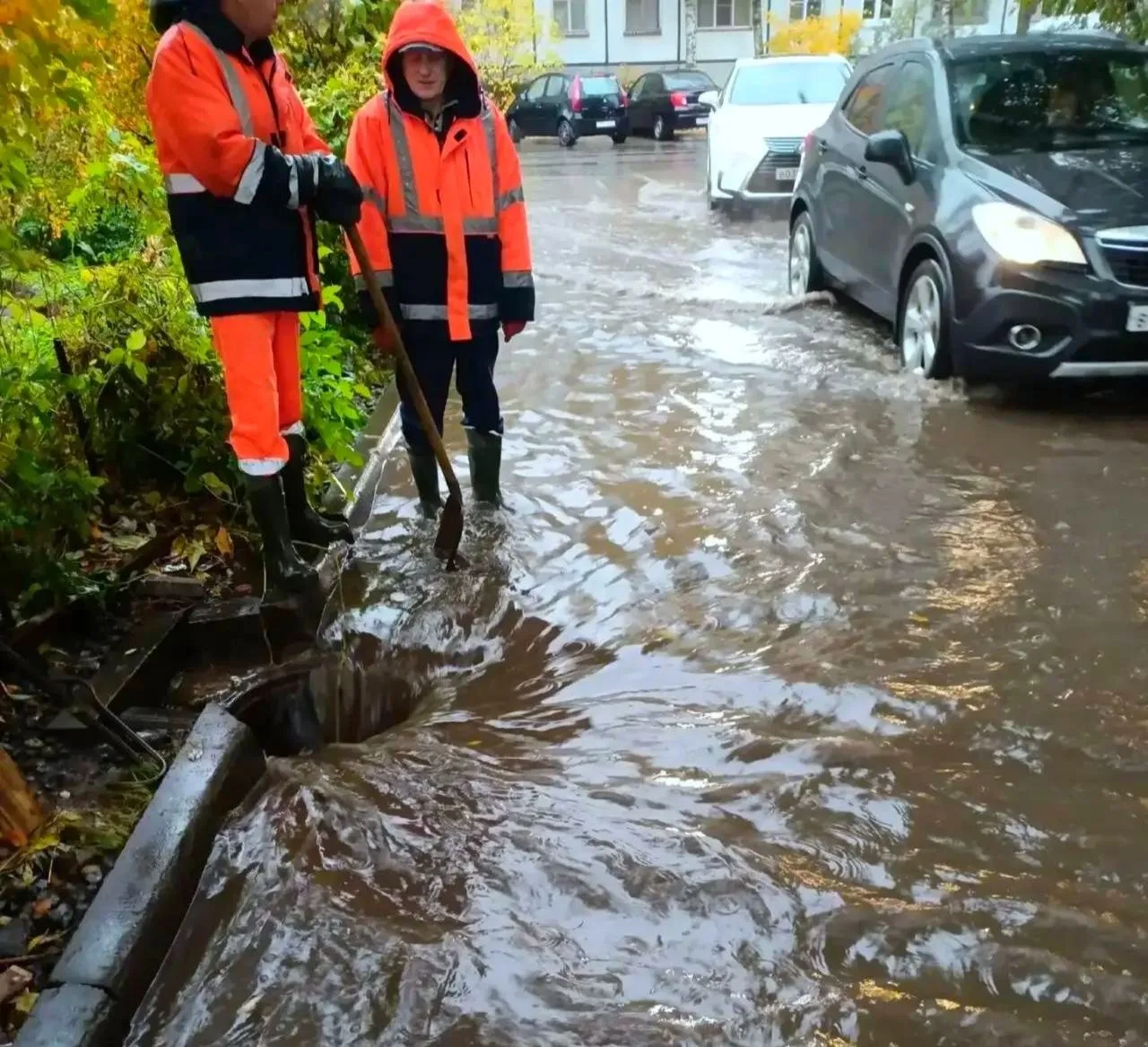 🌧🌧🌧 Почти треть от месячной нормы осадков вылилось вчера в Вологде.