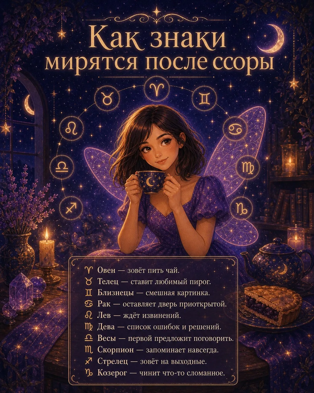 Как знаки зодиака мирятся после ссоры 😅
