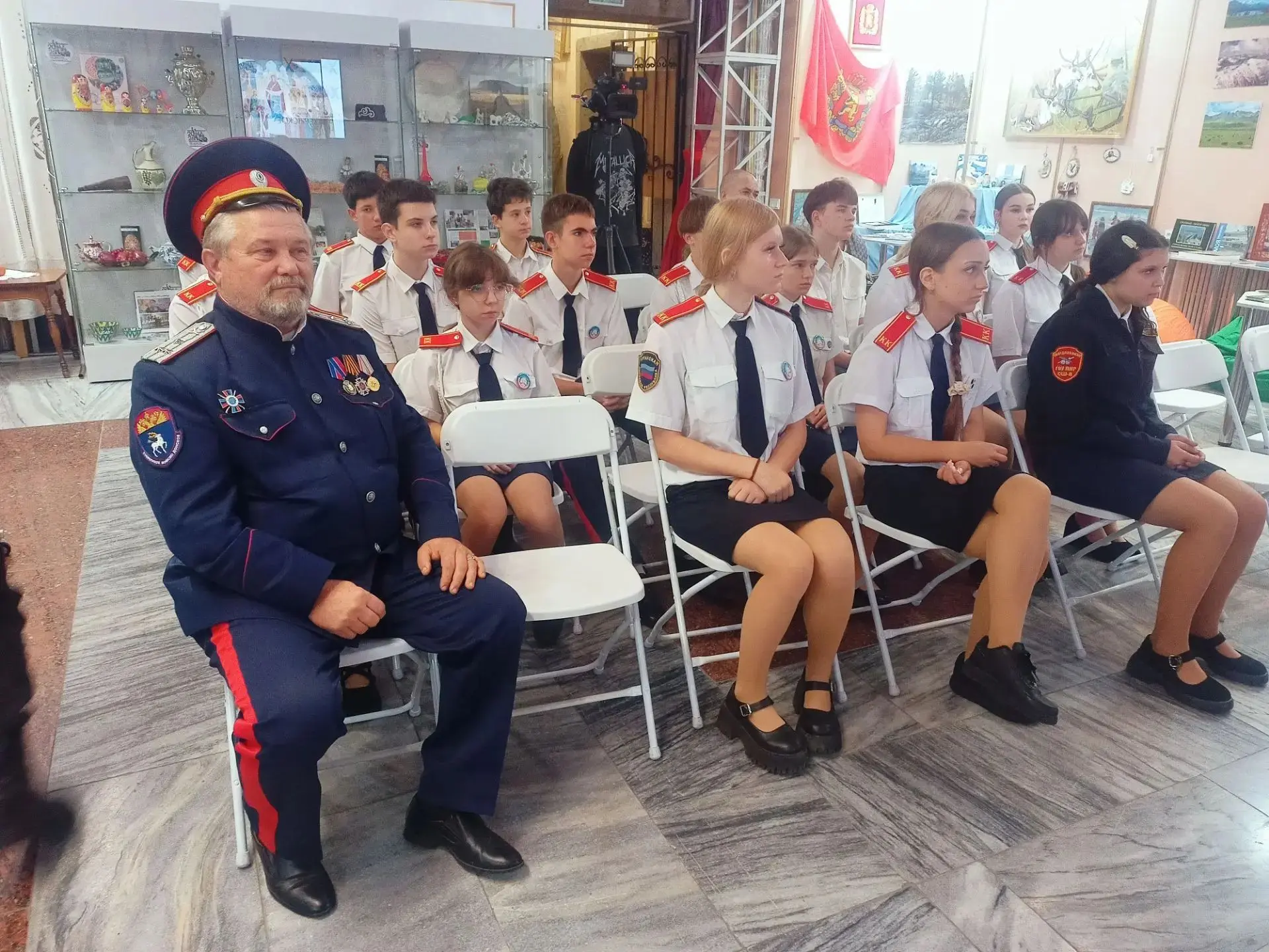 Празднование русского казачьего праздника "Покров" в музее Свердловска