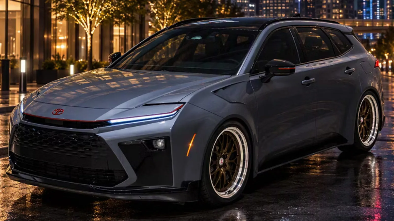 Toyota показала концепт Crown Signia GT-S к SEMA: агрессивный обвес и заниженная подвес...