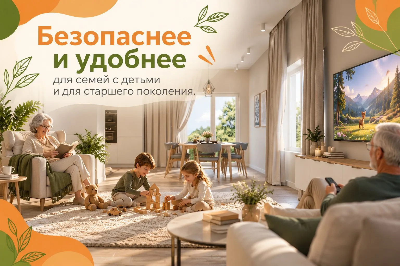 Всё на одном этаже: главные плюсы одноэтажного дома. 🏡😊