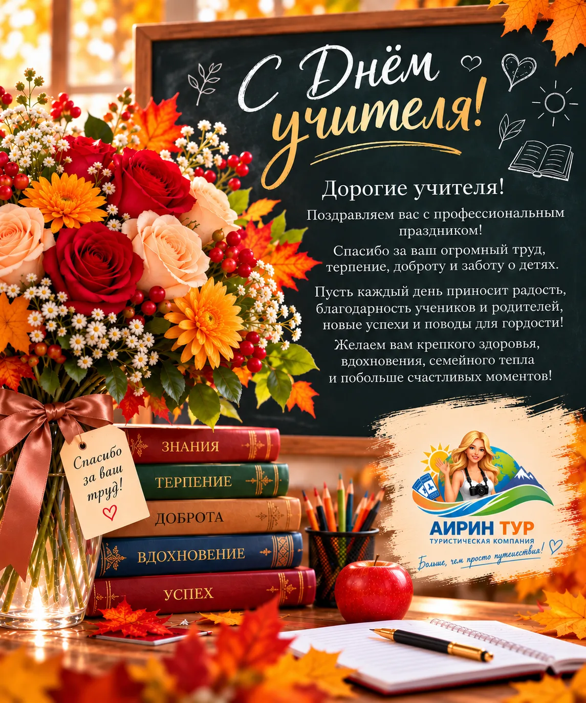 🌷 С Днём учителя! 🍁