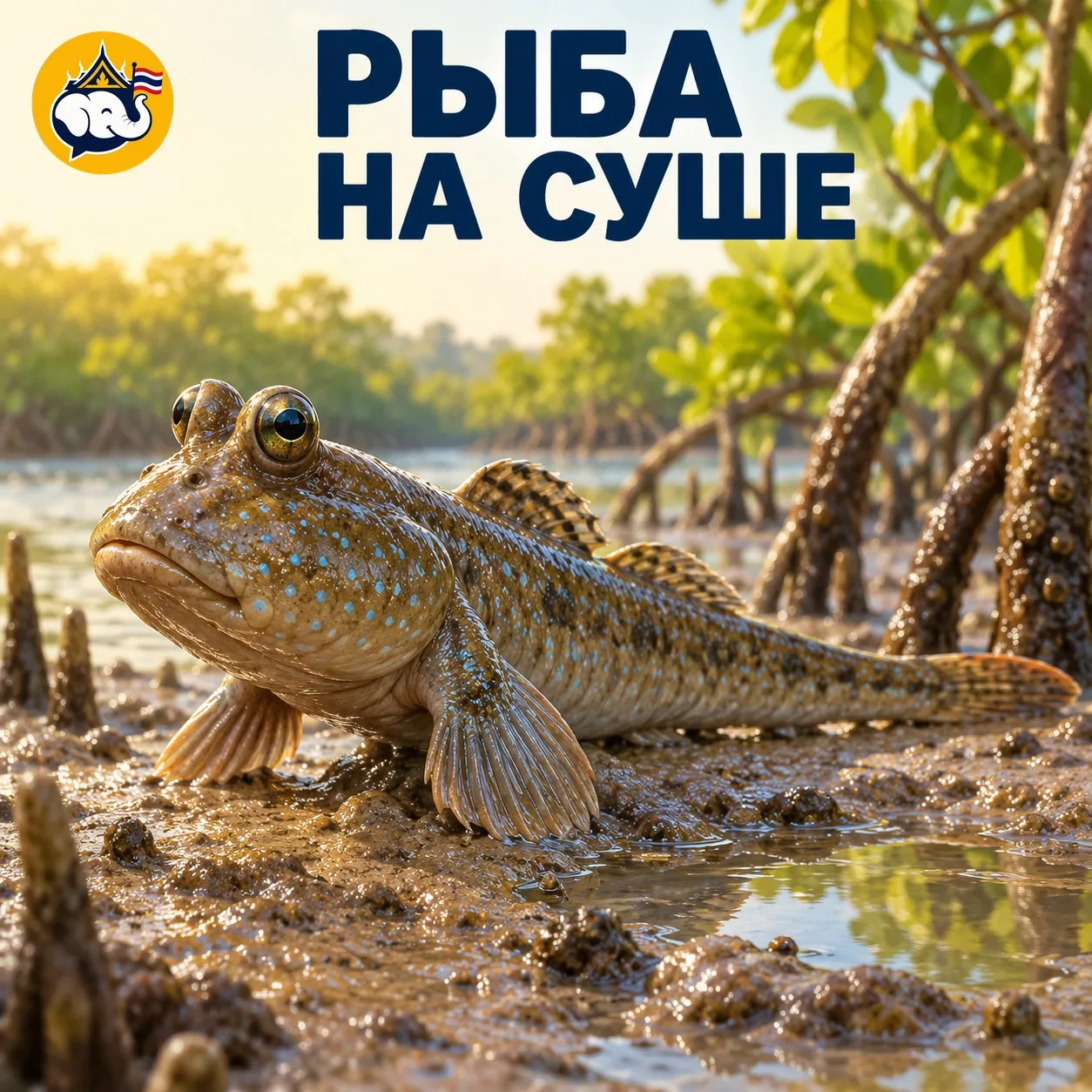 🇹🇭 Как рыба гуляет по берегу?