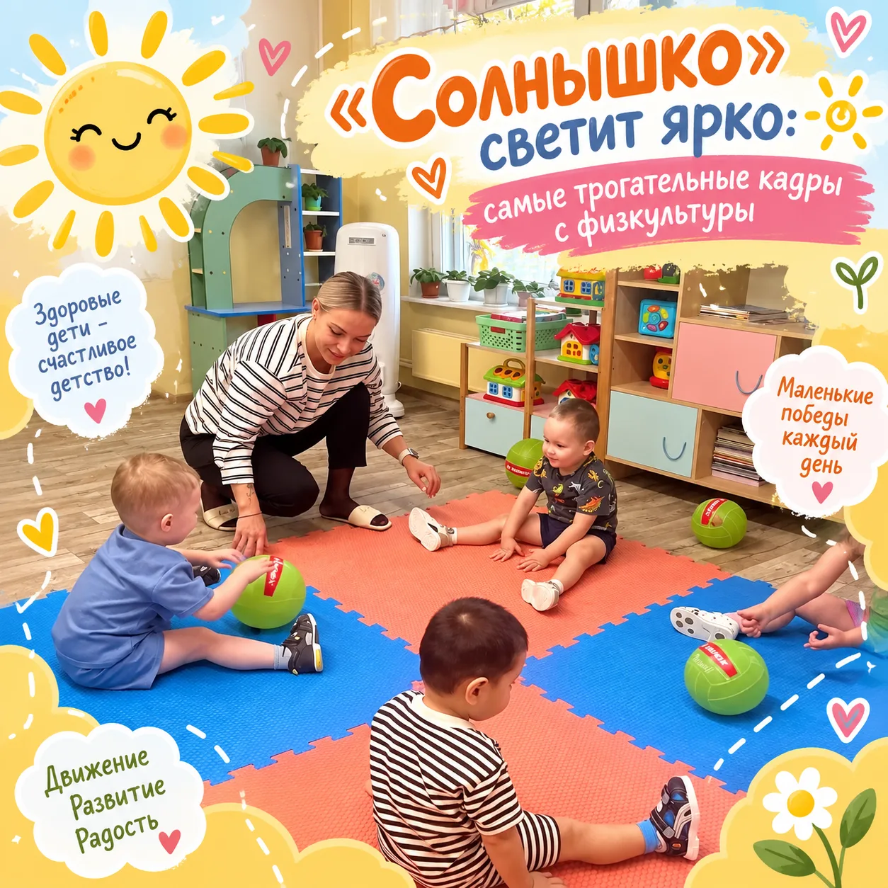 ☀️ Самые теплые кадры дня из группы "Солнышко"! Наши крохи сегодня побывали в настоящей...